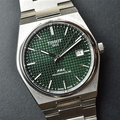 green tissot prx.